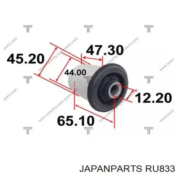Сайлентблок нижнього важеля передньої підвіски Japan Parts RU833 ціна, від 6.91 USD