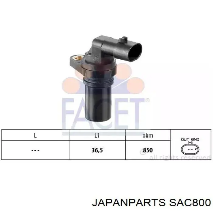 SAC800 Japan Parts Датчик розподільного вала