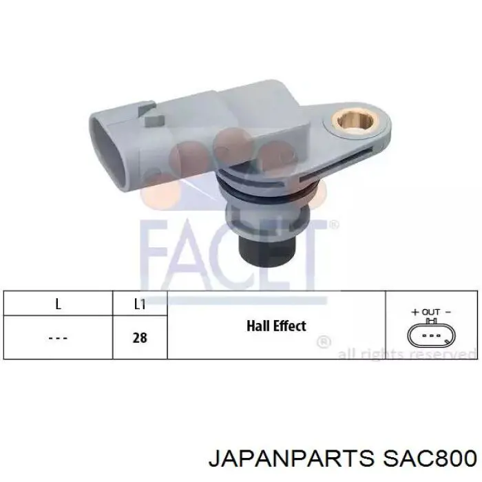 Датчик распредвалу SAC800 Japan Parts