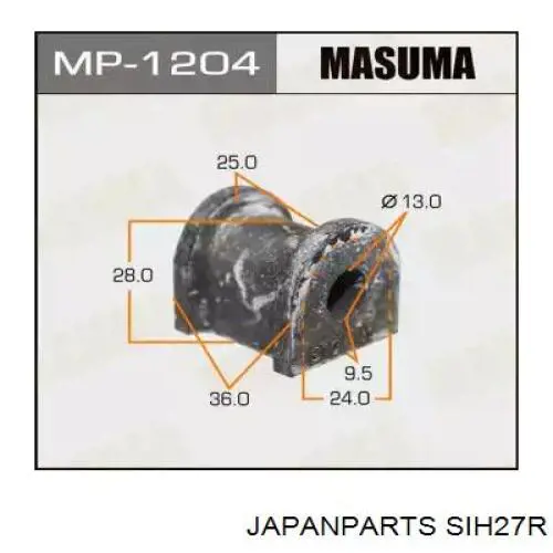 Стійка стабілізатора, переднього, права Japan Parts SIH27R ціна, від 10.84 USD