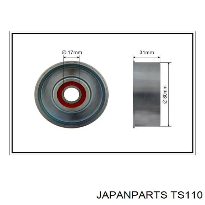Натягувач приводного ременя Japan Parts TS110