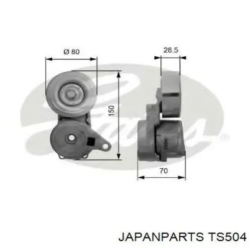 TS504 Japan Parts натягувач приводного ременя