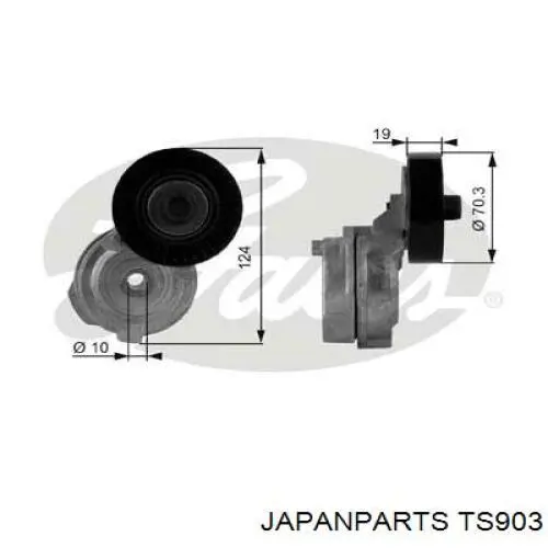 TS903 Japan Parts натягувач приводного ременя
