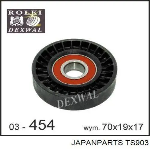 Натягувач приводного ременя Japan Parts TS903 ціна, від 10.58 USD