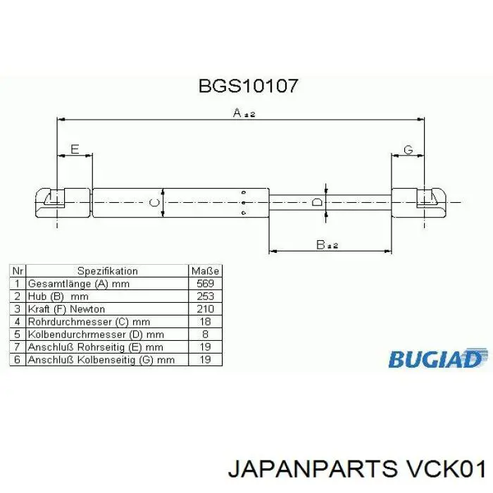 Муфта вентилятора охолодження Japan Parts VCK01