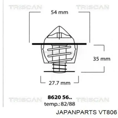 Термостат VT806 Japan Parts