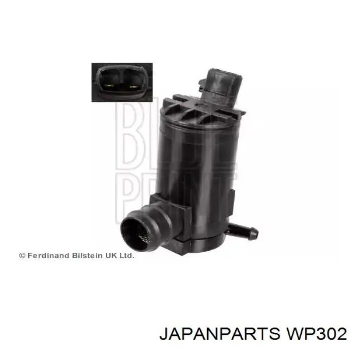 Насос-двигун омивача скла, заднього WP302 Japan Parts