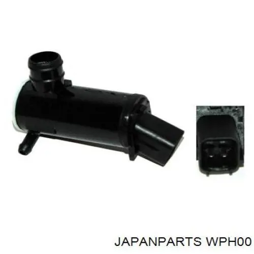Насос-двигун омивача скла, переднього WPH00 JAPANPARTS