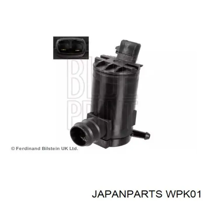 Насос-двигун омивача скла, переднього WPK01 JAPANPARTS