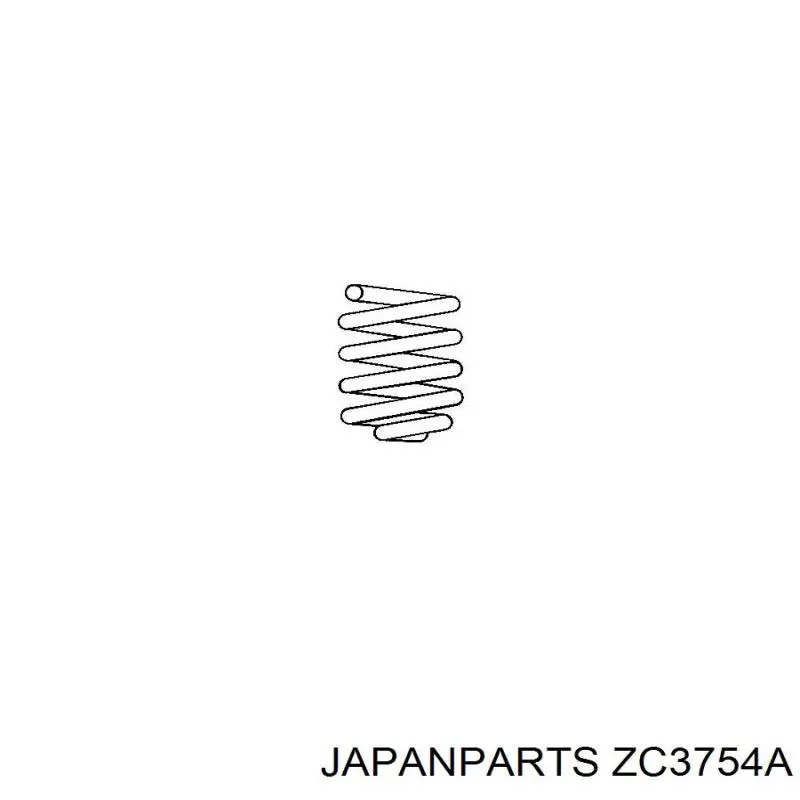ZC3754A Japan Parts пружина передня