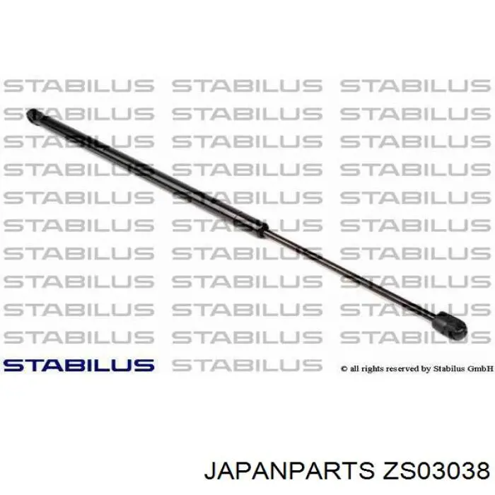 ZS03038 Japan Parts Амортизатор кришки багажника / двері 3/5-ї задньої