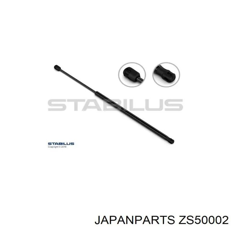 Амортизатор кришки багажника/ двері 3/5-ї задньої ZS50002 Japan Parts