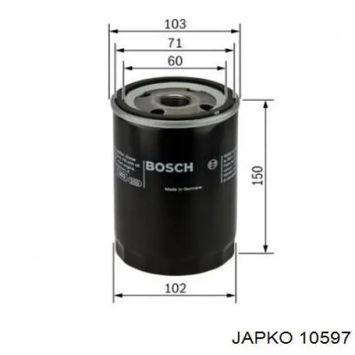 10597 Japko Фільтр масла
