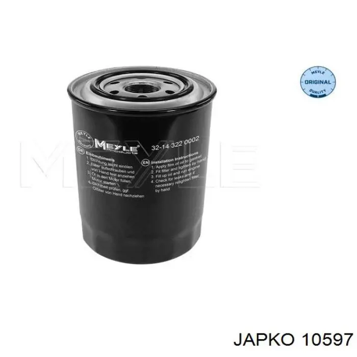 Масляний фільтр двигуна Japko 10597 ціна, від 7.31 USD