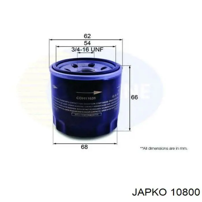 Купити 10800 Japko Фільтр очищення масла відцентровий