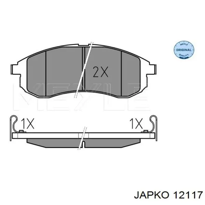 Термо-датчик включення вентилятора радіатора 12117 Japko