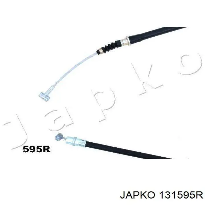 Трос стоянкового гальма задній правий Japko 131595R ціна, від 21.13 USD