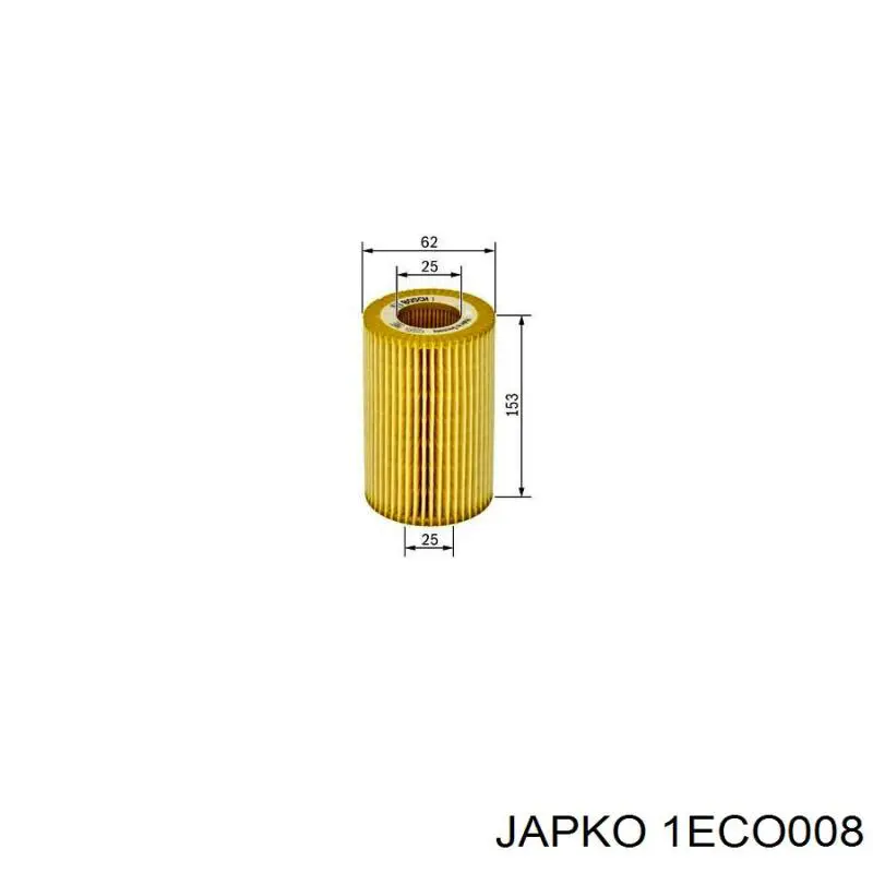 Масляний фільтр 1ECO008 Japko