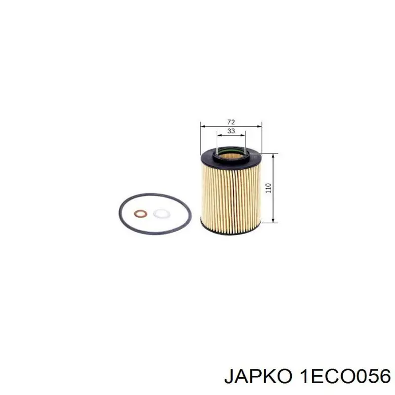Купити 1ECO056 Japko Фільтр очищення масла відцентровий