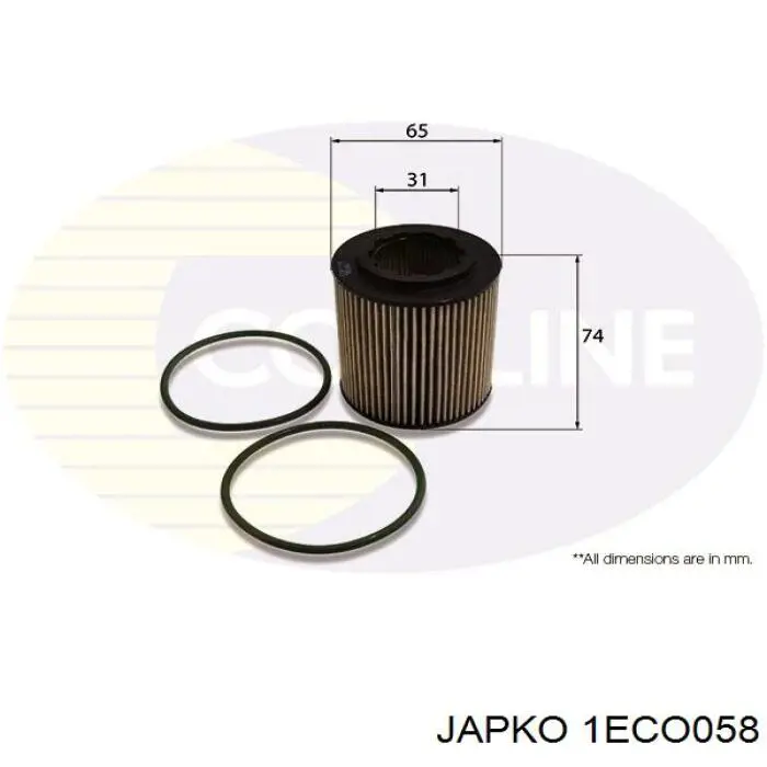 Масляний фільтр 1ECO058 Japko