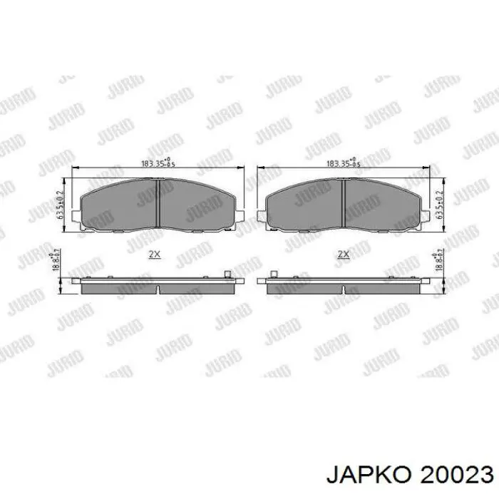 20023 Japko фільтр повітряний