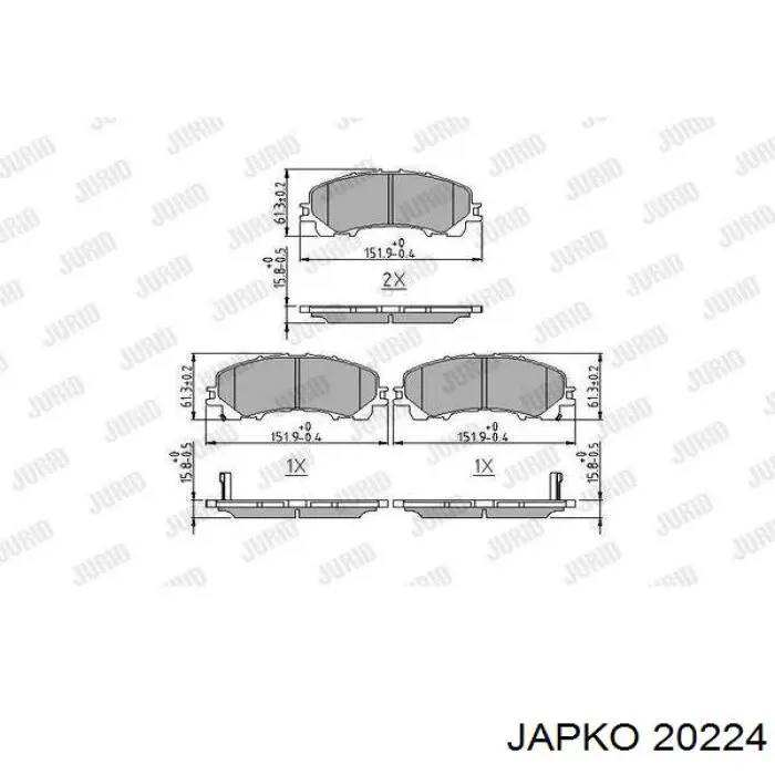 20224 Japko фільтр повітряний