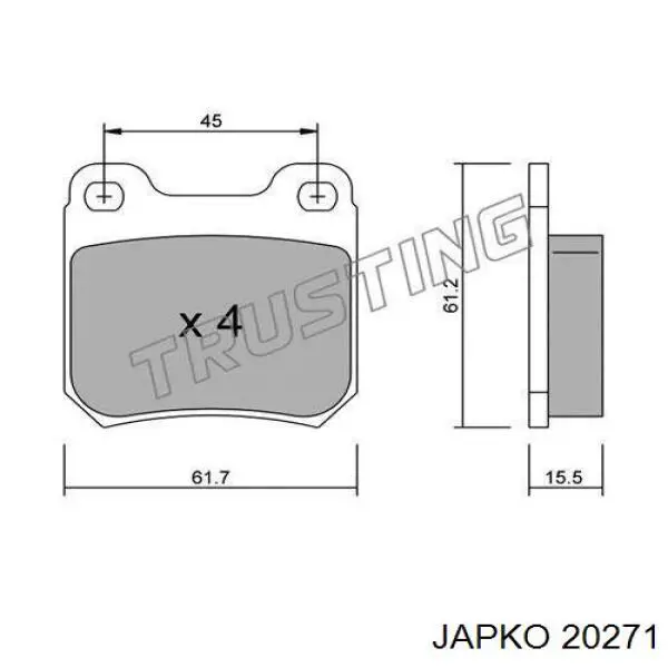 Купити 20271 Japko Автомобільний фільтр повітря