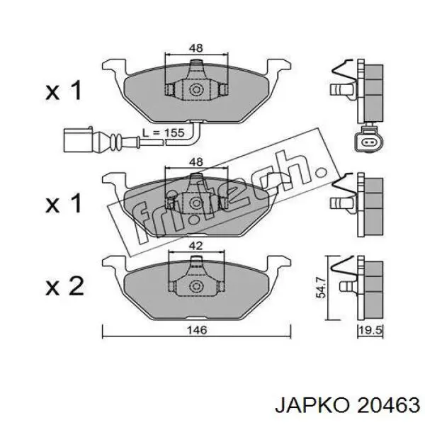 20463 Japko фільтр повітряний