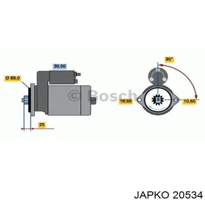 Елемент повітряного фільтра Japko 20534 ціна, від 5.95 USD