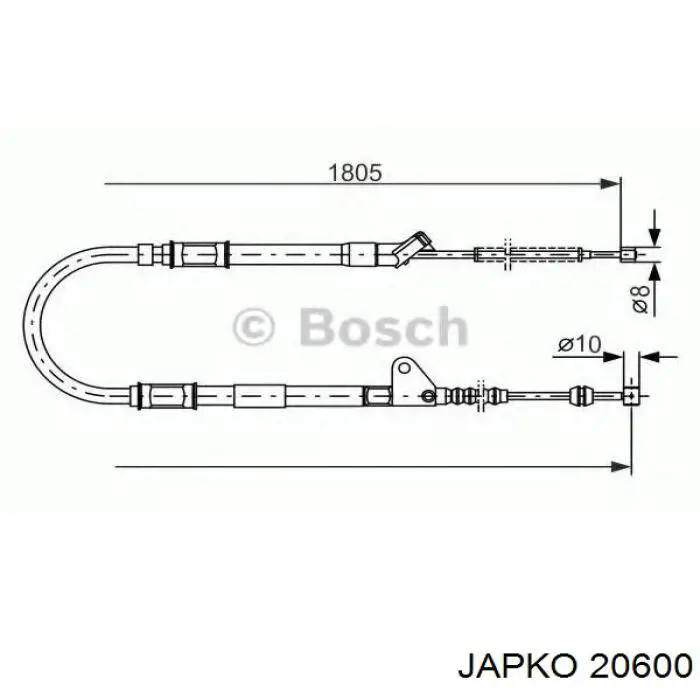 Фільтр повітряний Japko 20600