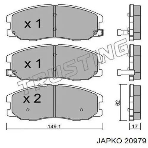 20979 Japko Повітряний фільтр двигуна