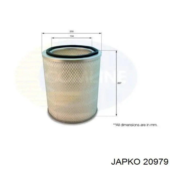Елемент повітряного фільтра Japko 20979 ціна, від 13.88 USD