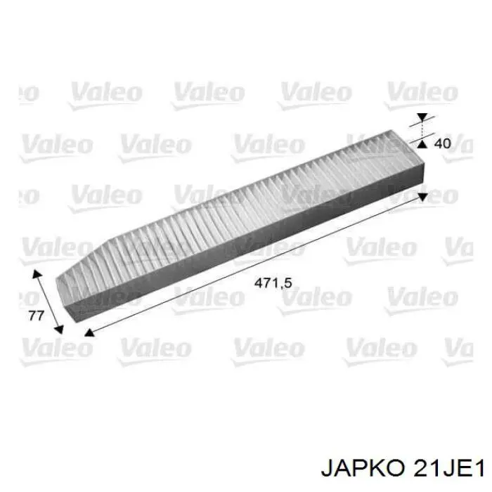 Фільтр повітряний обігрівача Japko 21JE1 ціна, від 5.89 USD