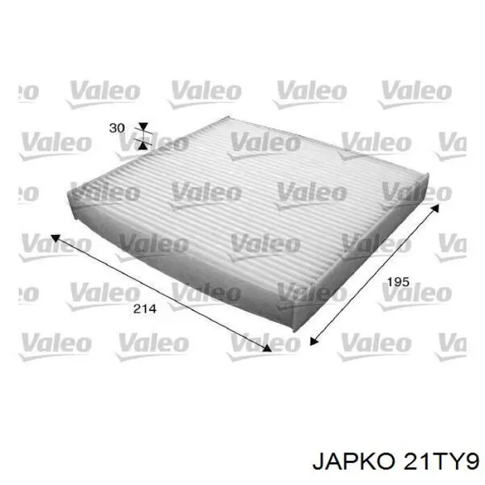 Фільтр повітряний обігрівача Japko 21TY9 ціна, від 3.90 USD