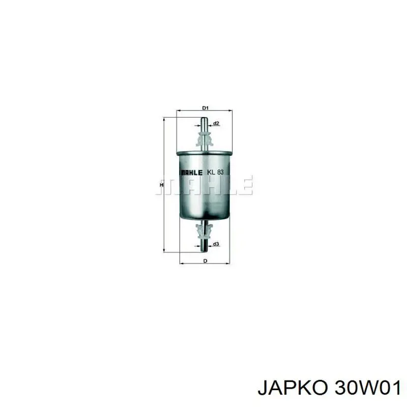 Купити 30W01 Japko Фільтр-відстійник палива грубої очистки