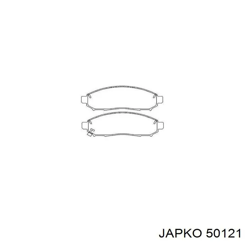 Гальмівні колодки Japko 50121 ціна, від 21.00 USD