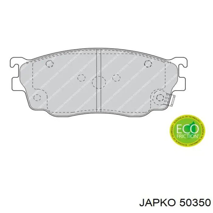 Купити 50350 Japko Колодки гальмівні передні, дискові