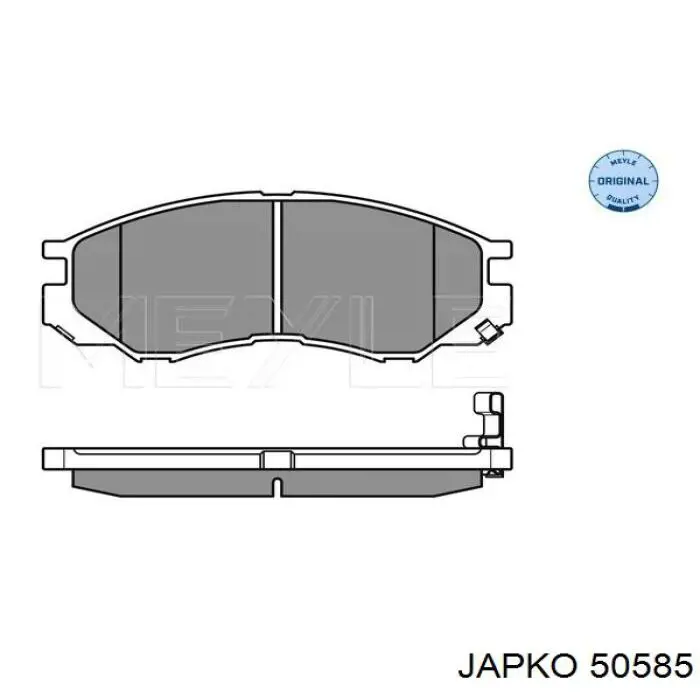 50585 Japko колодки гальмівні передні, дискові