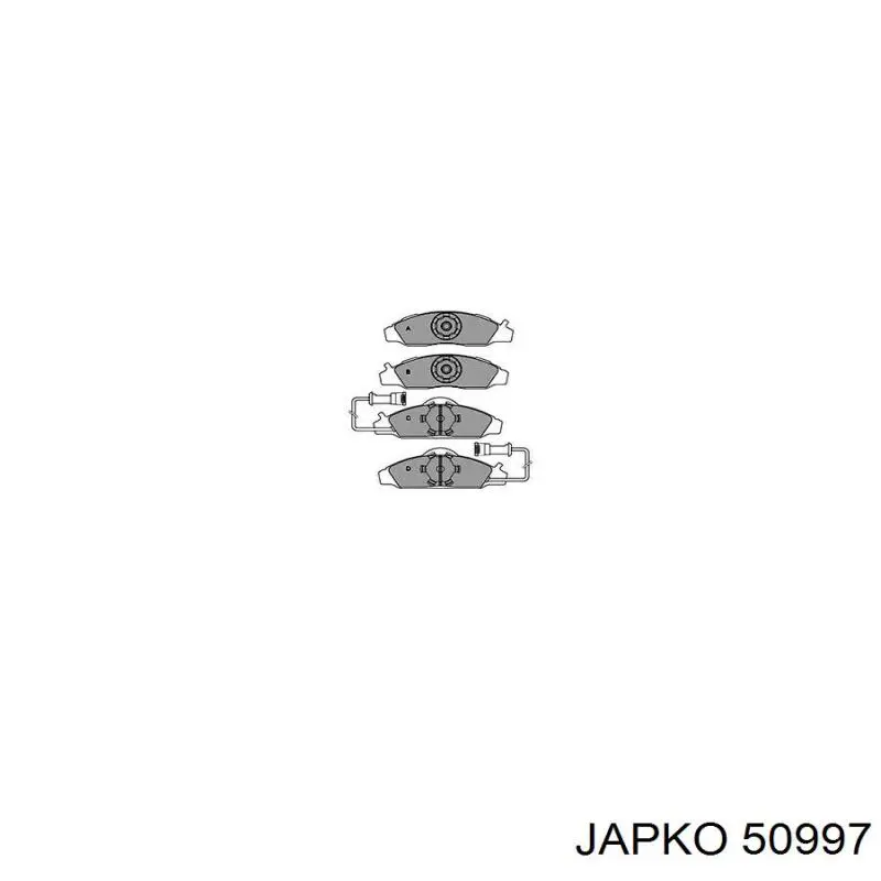 Передні тормозні колодки 6U0615301 Ssang Yong