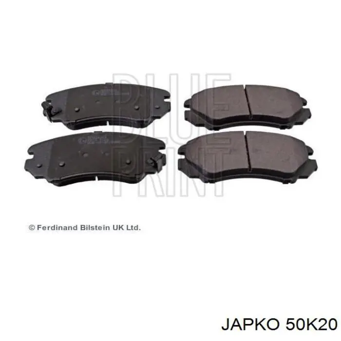 Передні тормозні колодки 50K20 Japko