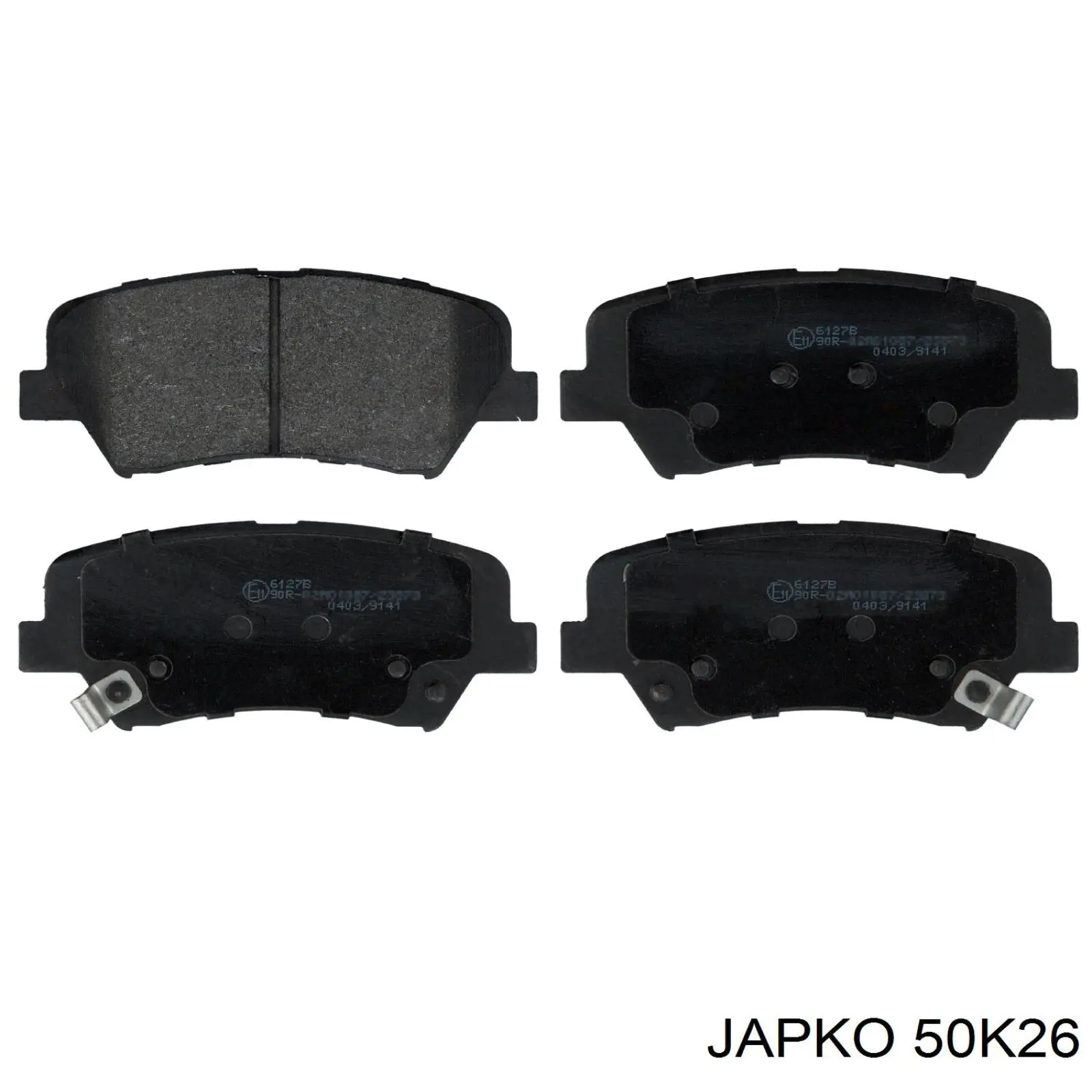 50K26 Japko колодки гальмівні передні, дискові