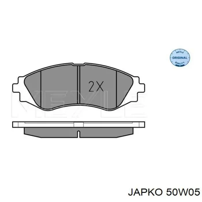 50W05 Japko колодки гальмівні передні, дискові