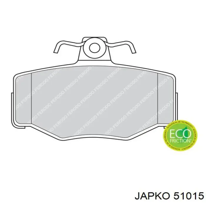 Задні гальмівні колодки Japko 51015 ціна, від 13.28 USD