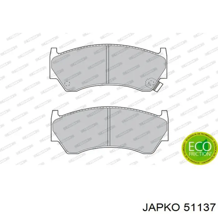51137 Japko Передні гальмівні колодки