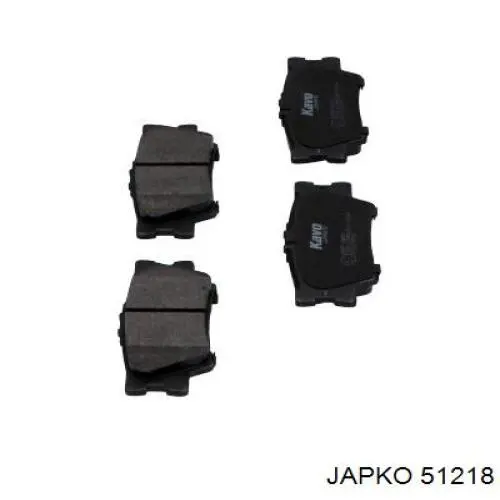 Задні гальмівні колодки Japko 51218 ціна, від 14.10 USD