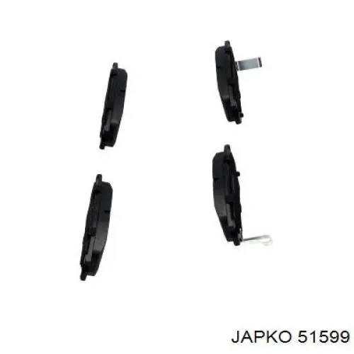 Задні гальмівні колодки 51599 Japko