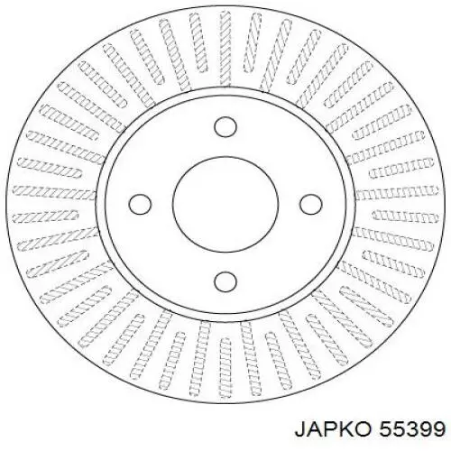 Купити 55399 Japko Колодки гальмові задні, барабанні