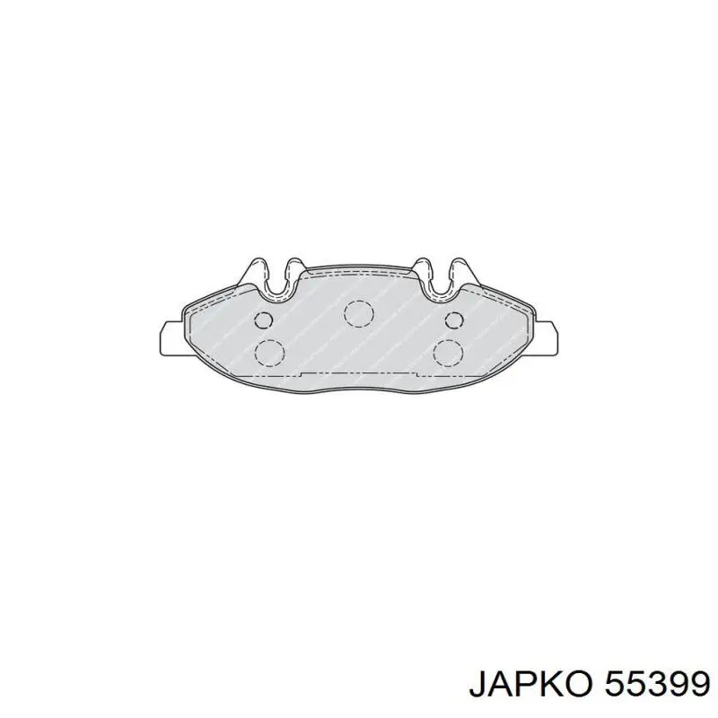 Колодки гальмові задні, барабанні 55399 Japko