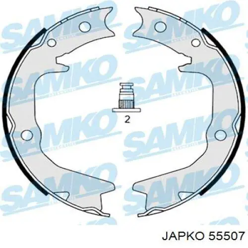 Колодки гальмові задні, барабанні Japko 55507 ціна, від 21.94 USD