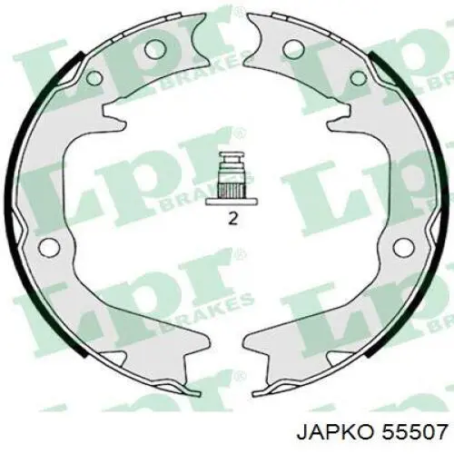 Купити 55507 Japko Колодки гальмові задні, барабанні
